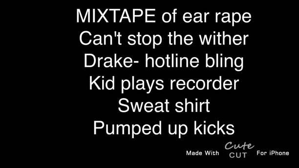 Mixtape Of Ear Rape Can T Stop The Wither Drake Hotline Bling Kid