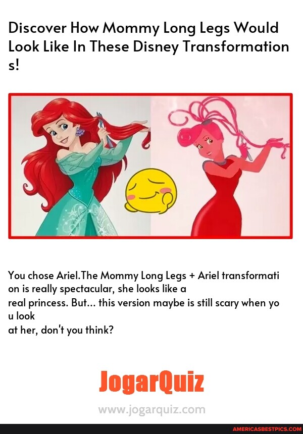 Discover How Mommy Long Legs Would Look Like In These Disney  Transformations! - postfunny.com- Free Fun Personality Quizzes & Photo  Frames & More