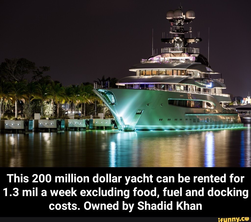 This 200 million dollar yacht can be rented for 1.3 mil a week
