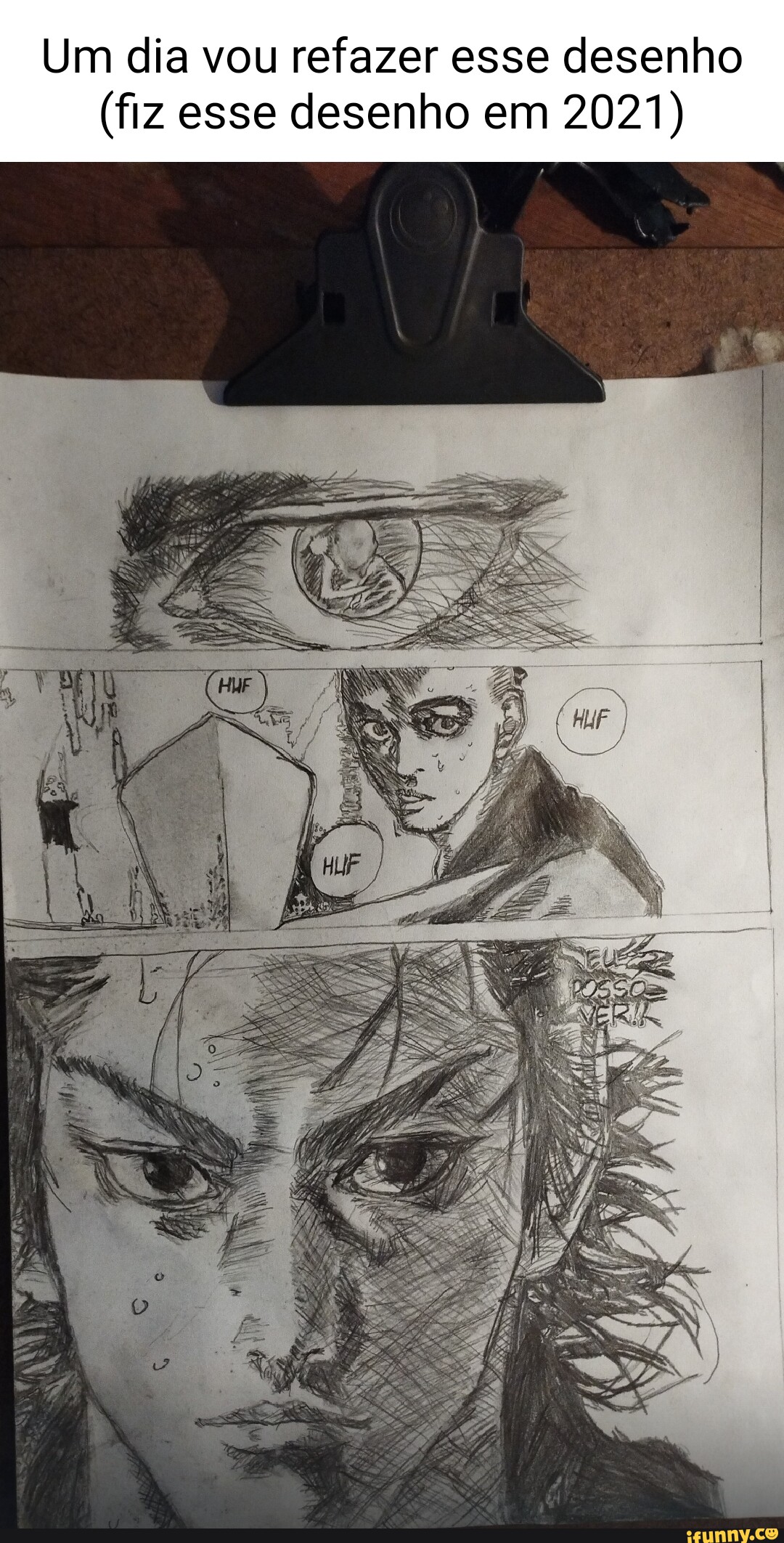 Um dia vou refazer esse desenho (fiz esse desenho em 2021) ES - iFunny ...