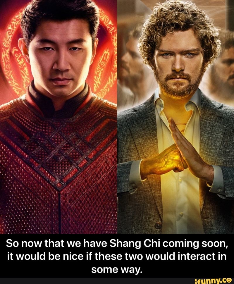 So now that we have Shang Chi coming soon, it would be nice if these two would interact in some way. - So now that we have Shang Chi coming soon, it would be nice if these two would interact in some way.