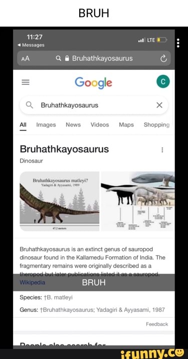 Bruhathkayosaurus memes. Best Collection of funny Bruhathkayosaurus ...