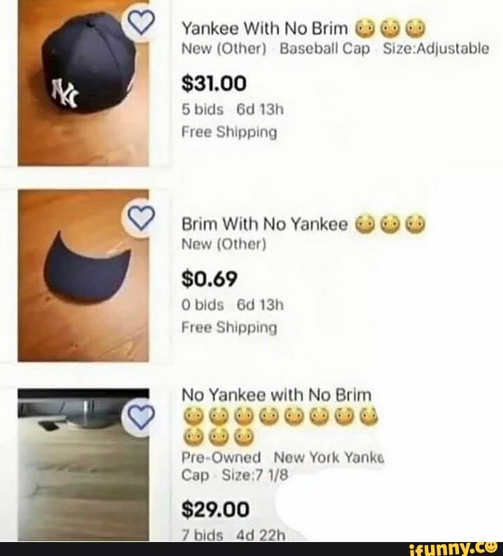 Yankee With No Brim @3
New (Other) Baseball Cap Size:Adjustable
Free Shipping
ON MUA RARA
Free Shipping
No Yankee with No Brim
AAA
REPETE
Pre-Owned New York Yanke
Cap Size:7 1/8