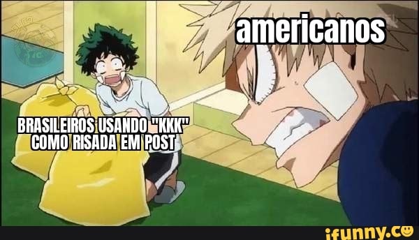 BRASILEIROS USANDO COMO RISADA EM POST