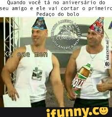 ABNOR NOE Ce, NO COE RE ERE TS: He.
seu amigo é ele vai cortar 0 primeirc
Pedaço do bolo