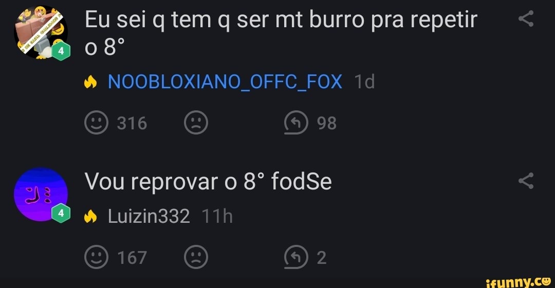 Z Eu sei q tem q ser mt burro pra repetir