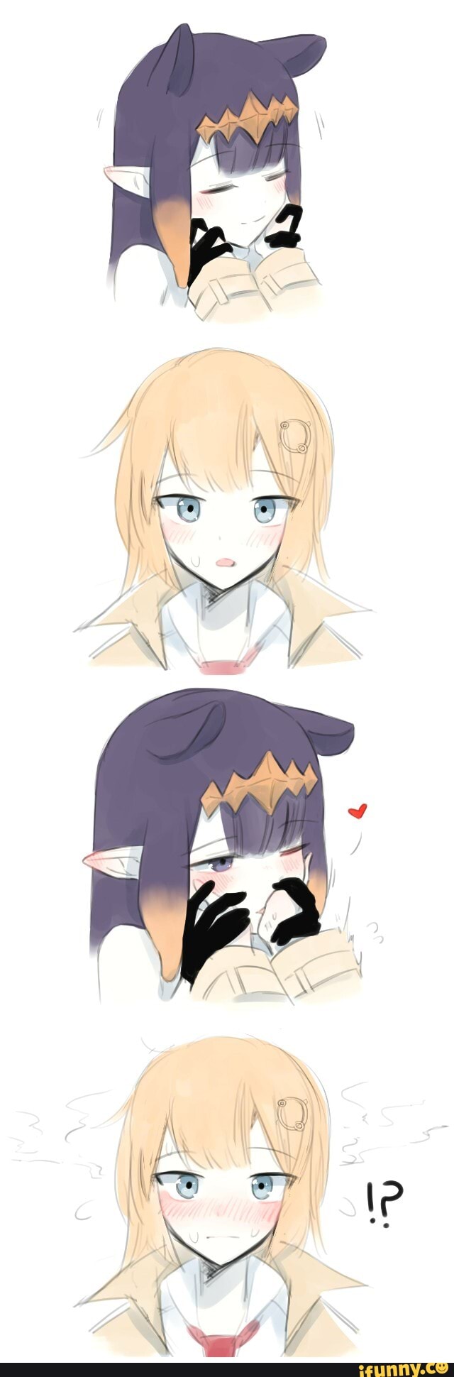 weeb, weebshit, kawaii, cute, anime, otaku, waifu, vtuber, ameliawatson, ninomaeinanis, comic, yuri