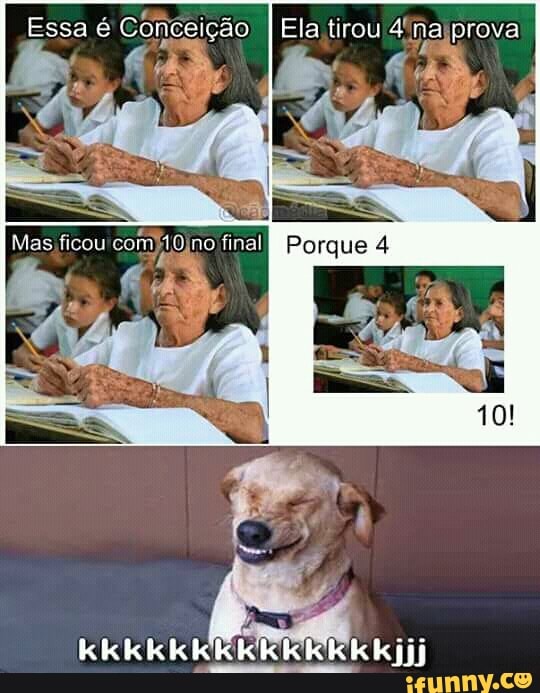Essa é Congaição Ela tirou 4! najprova