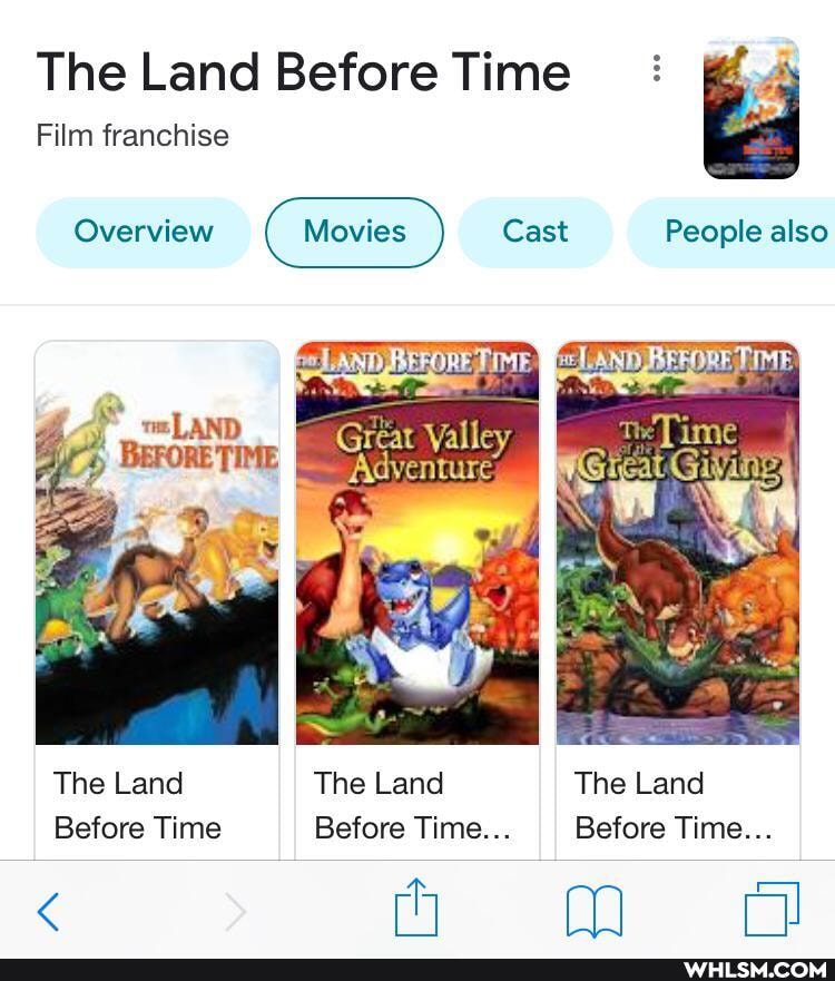 The Land Before Time
Film franchise
Overview Movies Cast People also
Valley,
The Land The Land The Land
Before Time Before Time... Before Time...
mm