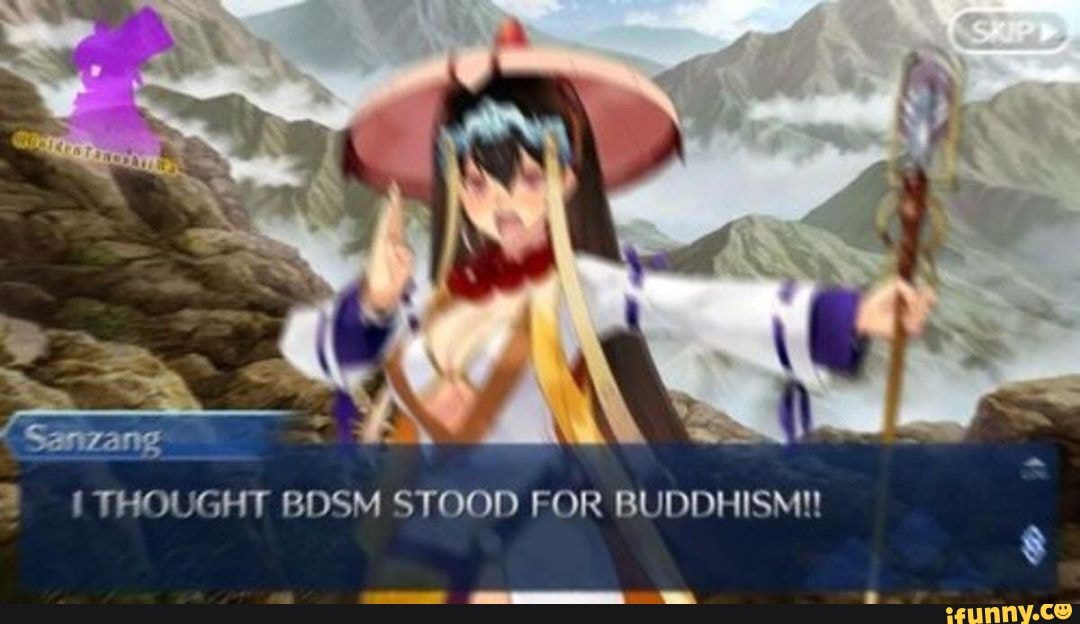 THOUGHT BDSM STOOD FOR BUDDHISM!!