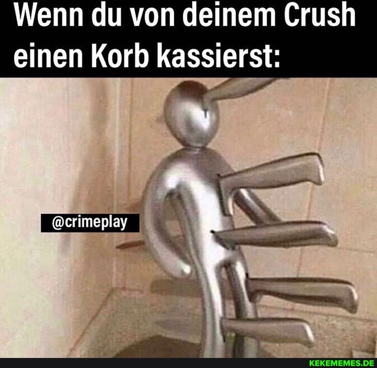 Wenn du von deinem Crush
einen Korb kassierst: