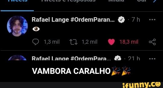 Rafael Lange &
O sm 183mi SS
4 Rafael Lanne &OrdemPara..
VAMBORA CARALHO - VAMBORA CARALHO🎉🎉