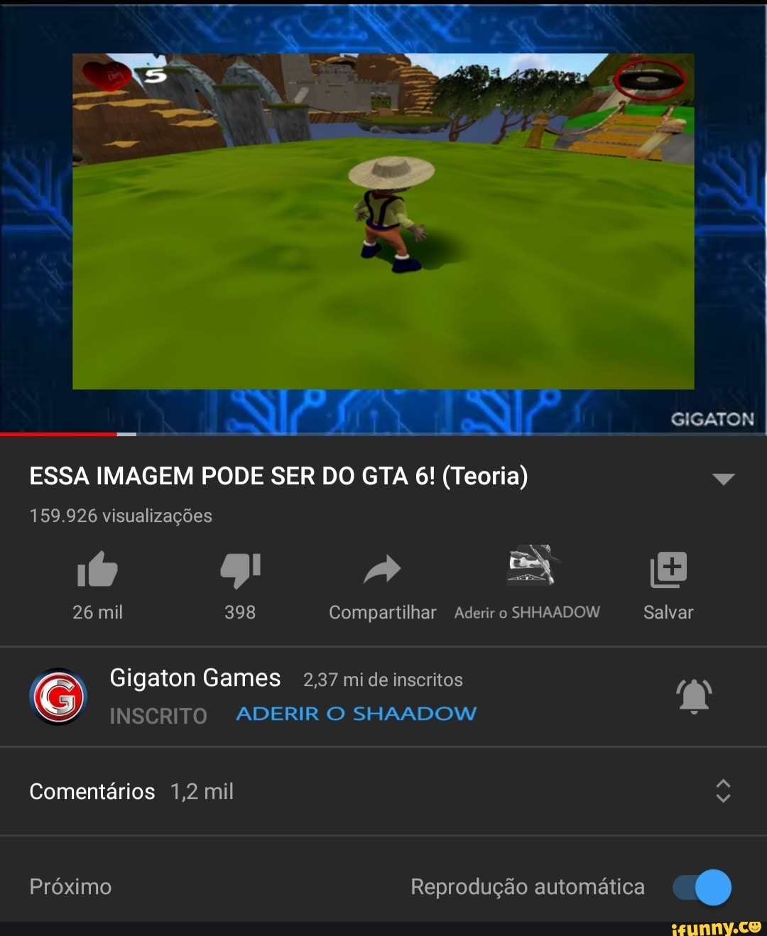 GIGATON
ESSA IMAGEM PODE SER DO GTA 6! (Teoria) Dá
159.926 visualizações
Gigaton Games 2,37 mi de inscritos a
INSCRITO ADERIR O SHAADOW =