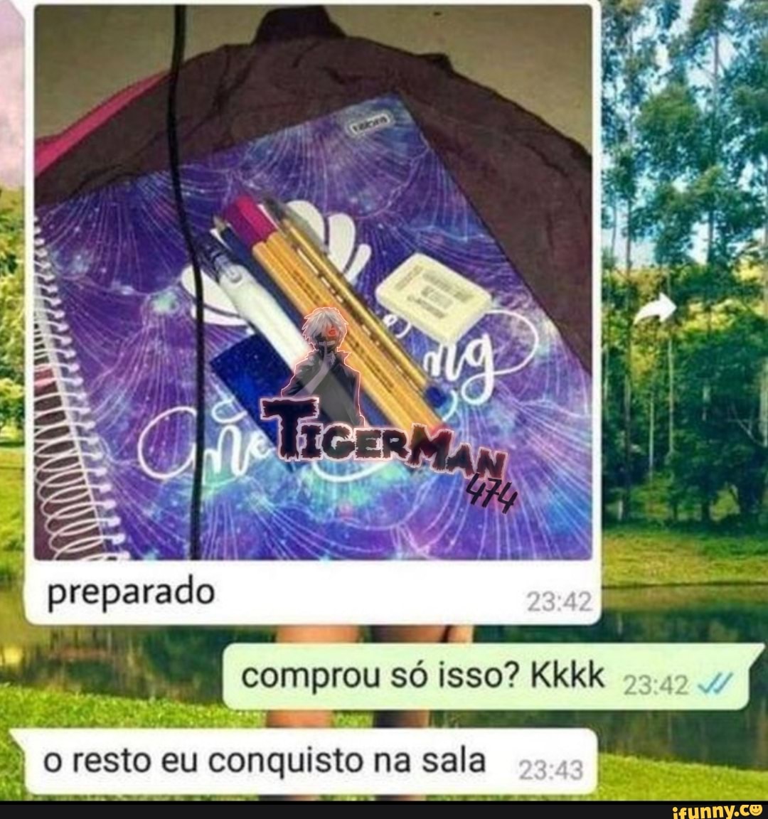 I comprou só isso? Kkkk I
racdo
repa
o resto eu conquisto na sala