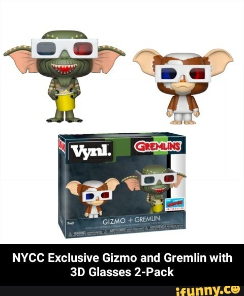 NYCC Exclusive Gizmo and Gremlin with
3D Glasses 2-Pack