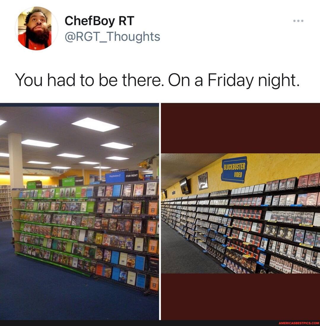 ChefBoy RT
You had to be there. On a Friday night.
- I