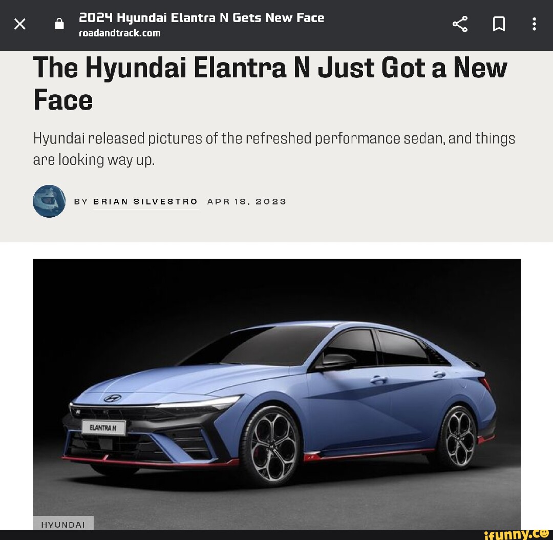2024 Hyundai Elantra N Gets New Face The Hyundai Elantra N Just Got a
