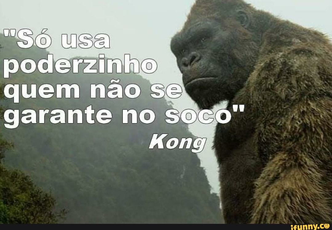 "Só usa poderzinho quem não se garante no soco"
Hong