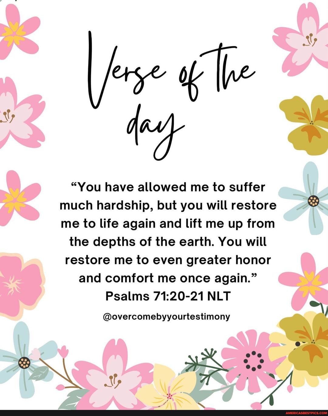 Then I will praise you with music on the harp because you are faithful ...
