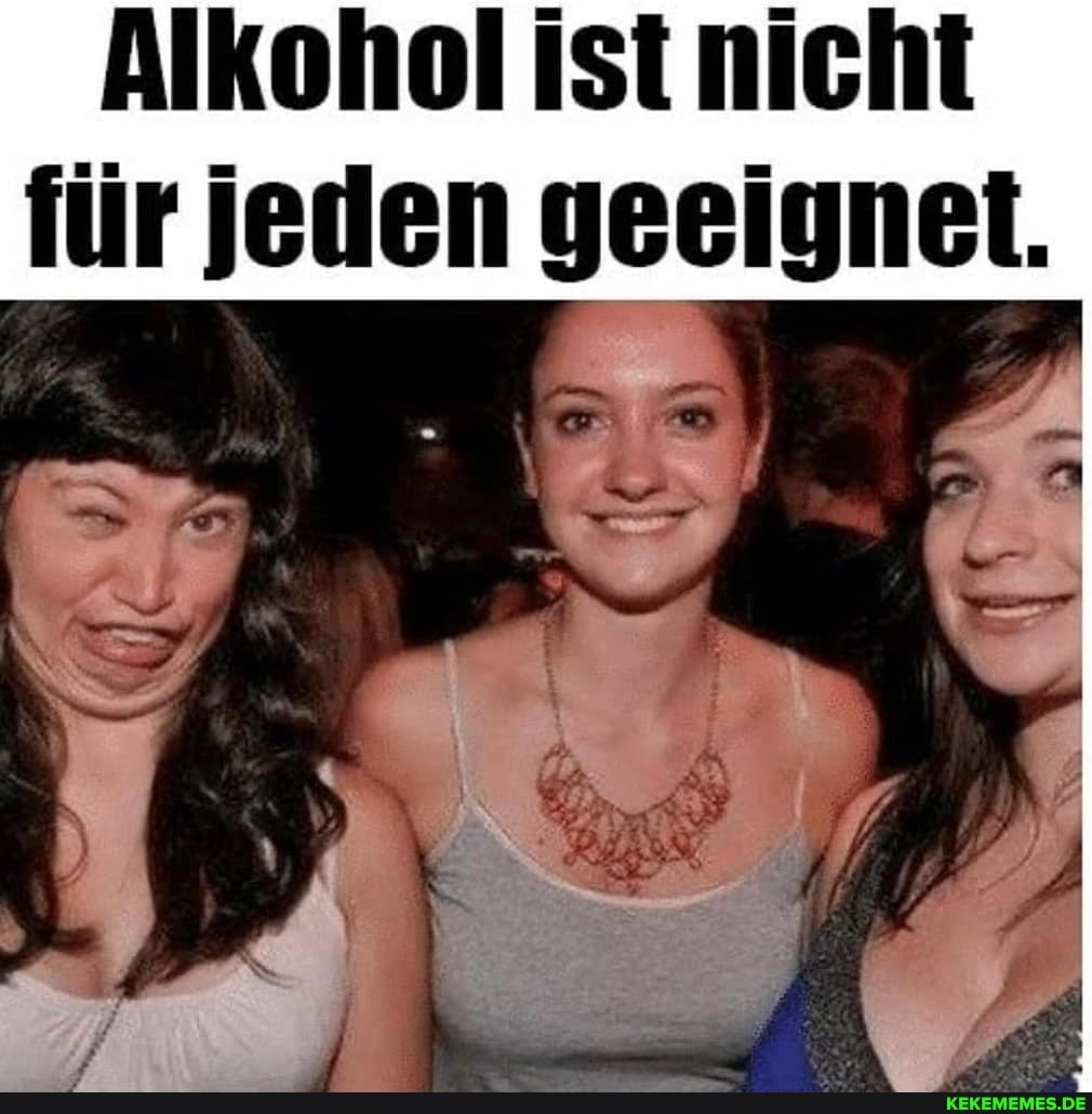 Alkohol ist nicht für jeden geeignet.