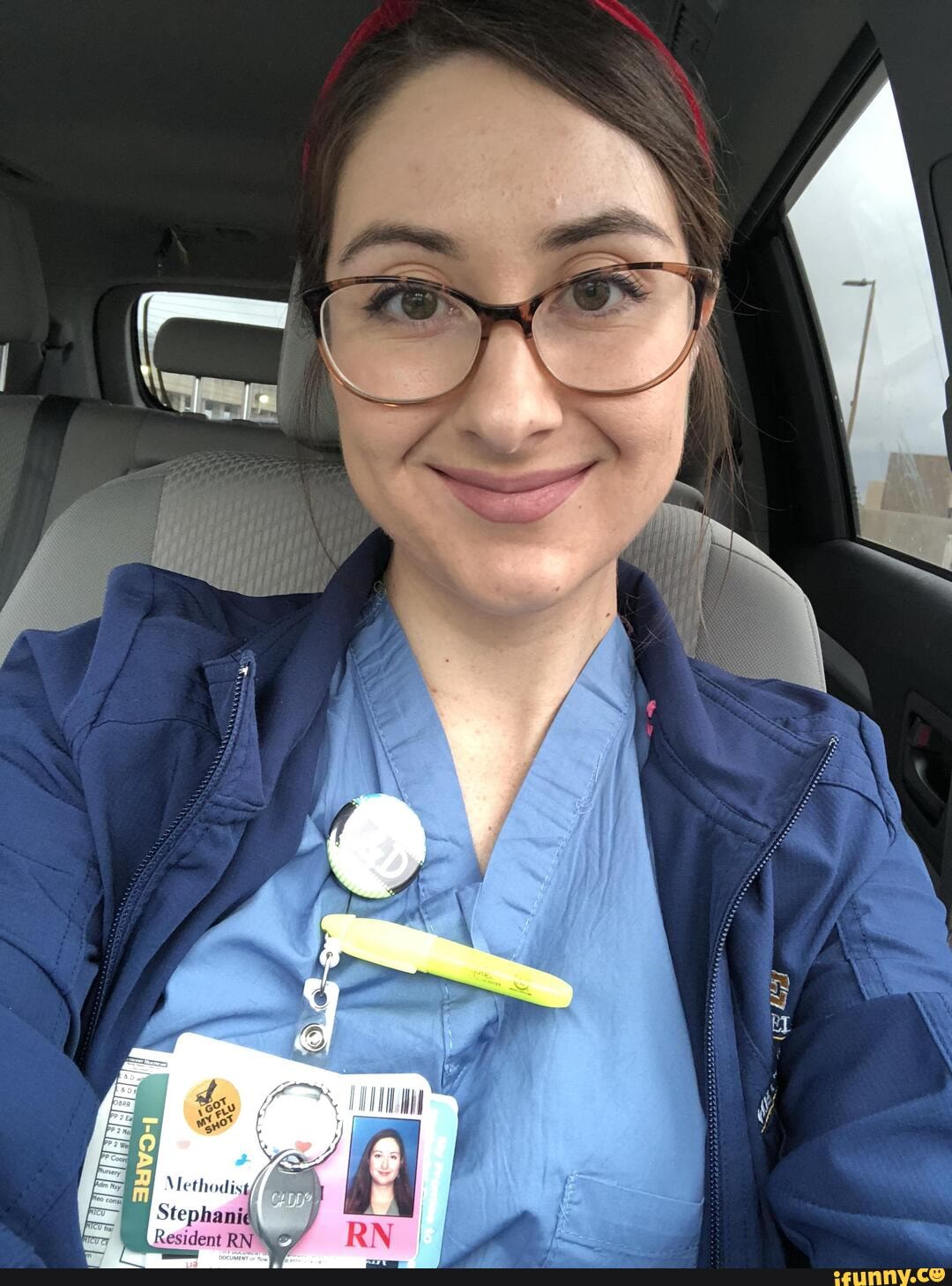 Exposed nurses. Stephani smiles