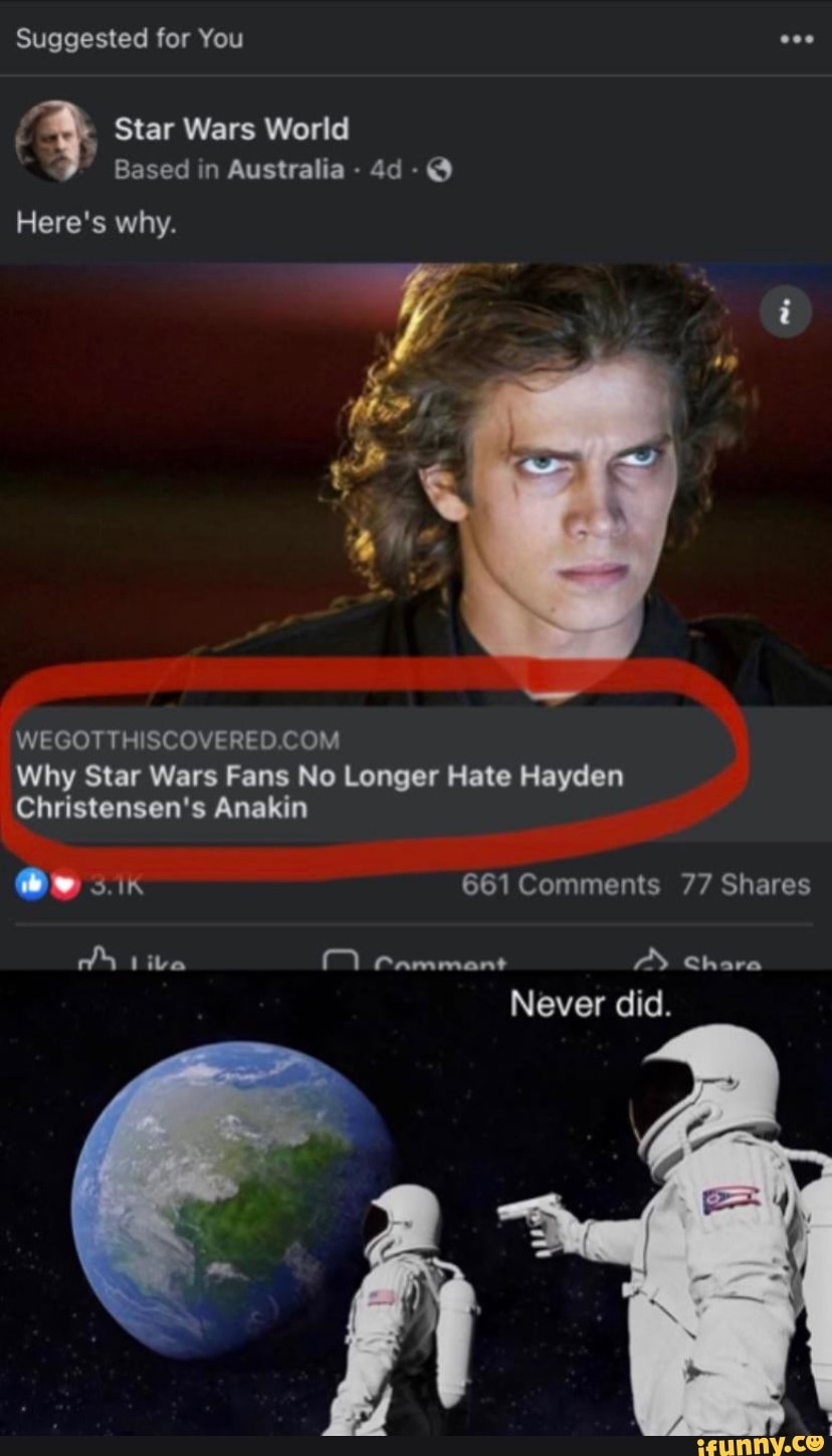 Suggested for You Star Wars World Based in Australia Here's why. if