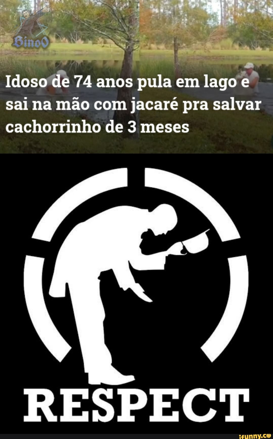 Idoso de 74 anos pula em lago e sal na mão com jacaré pra salvar cachorrinho de 3 meses
RESPECT