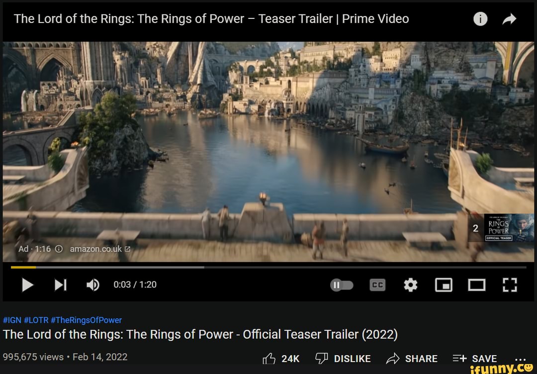 The Lord of the Rings: The Rings of Power - Official Teaser Trailer (2022)  