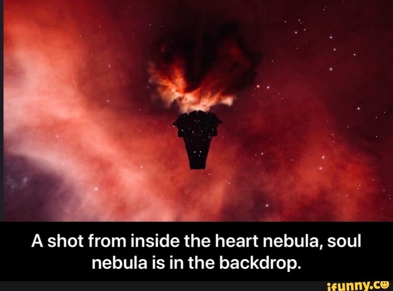 A shot from inside the heart nebula, soul nebula is in the backdrop. - A shot from inside the heart nebula, soul nebula is in the backdrop.
