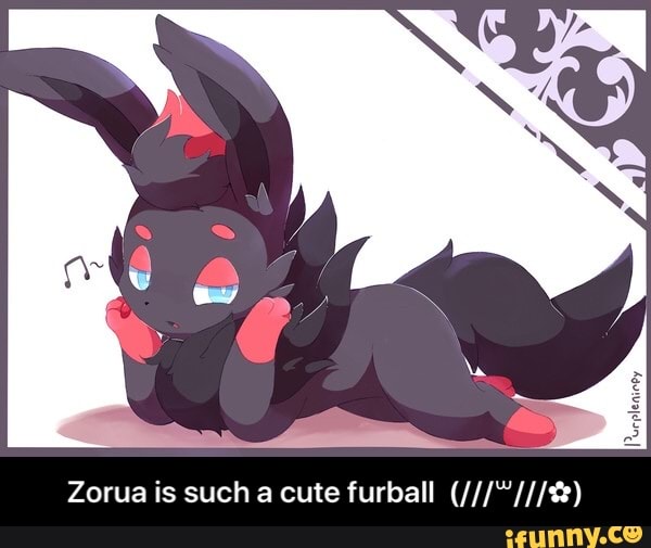 Zorua is such a cute furball (///꒳///✿) .