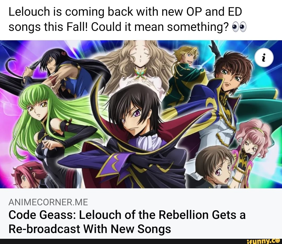 Code Geass Memes Memes The Best Memes On Ifunny