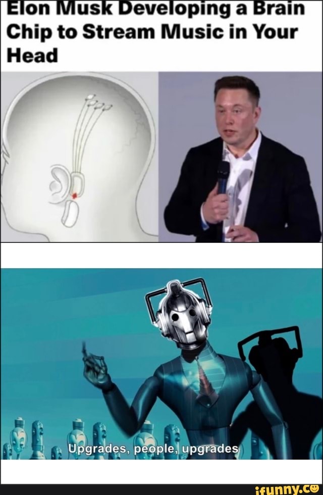 ion Musk Developing a Brain
Chip to Stream Music in Your
Head