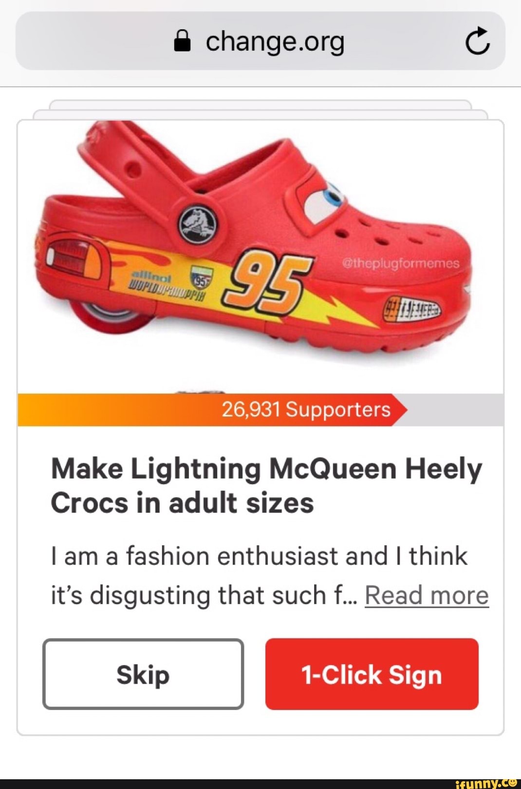 make lightning mcqueen heely crocs in 