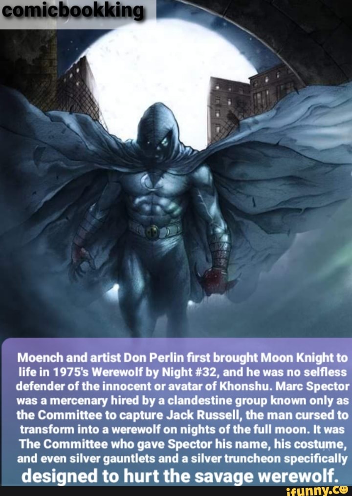 Moench and artist Don Perlin first brought Moon Knight to life in 1975 ...