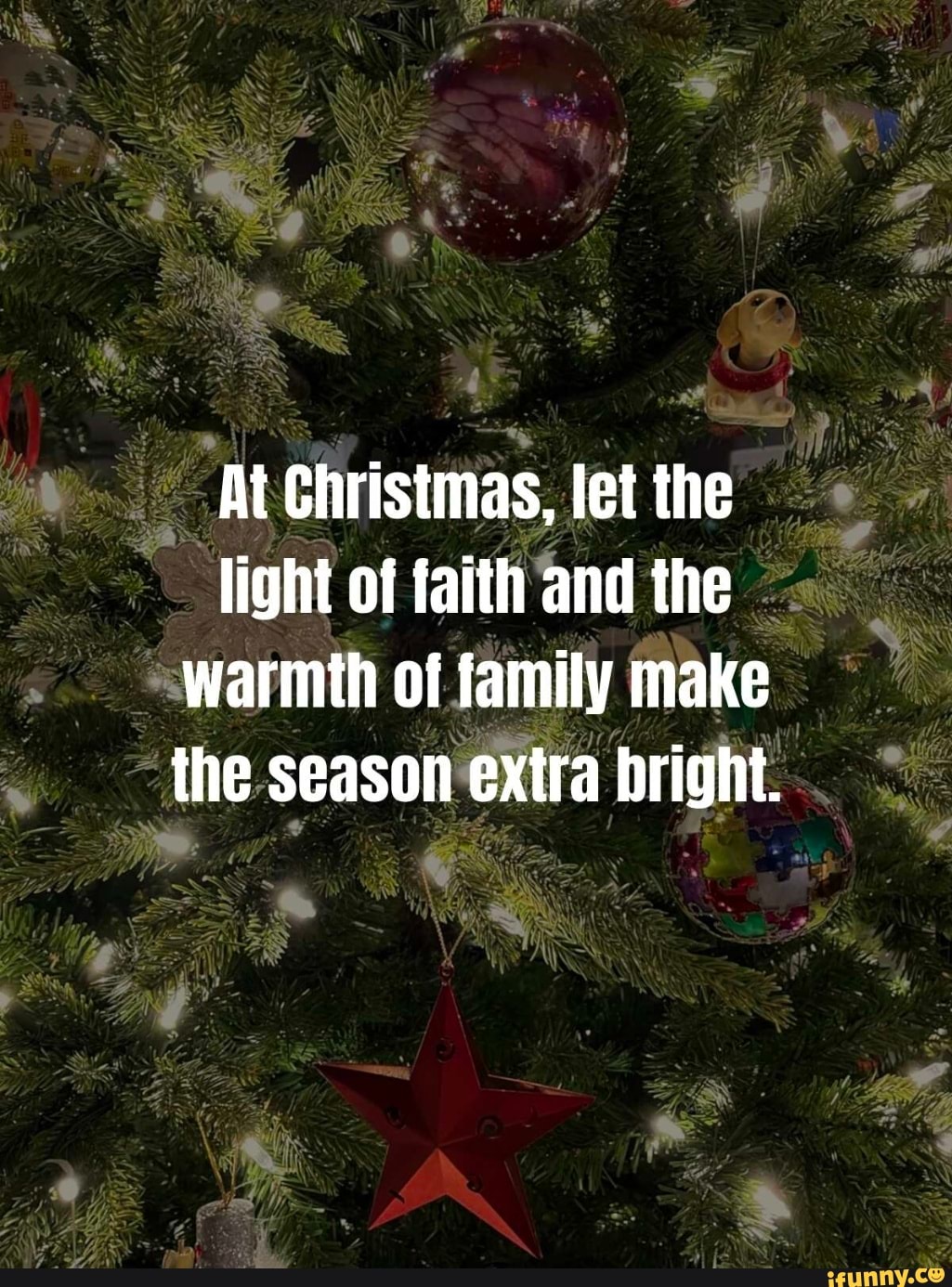 At Christmas, let the light of faith and the warmth of family make the ...