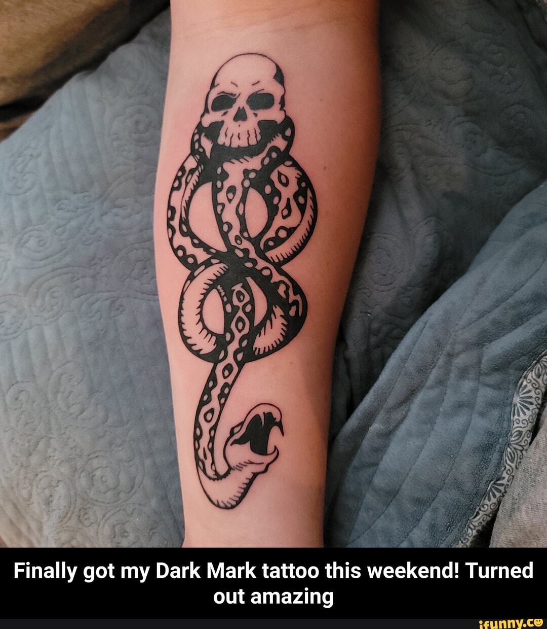 Dark Mark  Death Eater Temporary Tattoo  Etsy