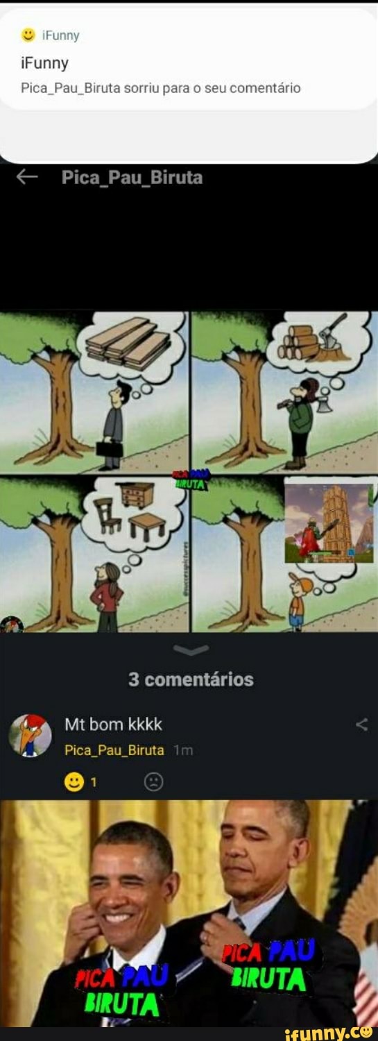 iFunny
Pica Pau riu para seu comentário
Pica Pau Biruta
3 comentários
Mt bom kkkk
Pica Pau Biruta