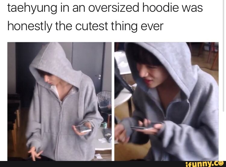 taehyung oversized hoodie