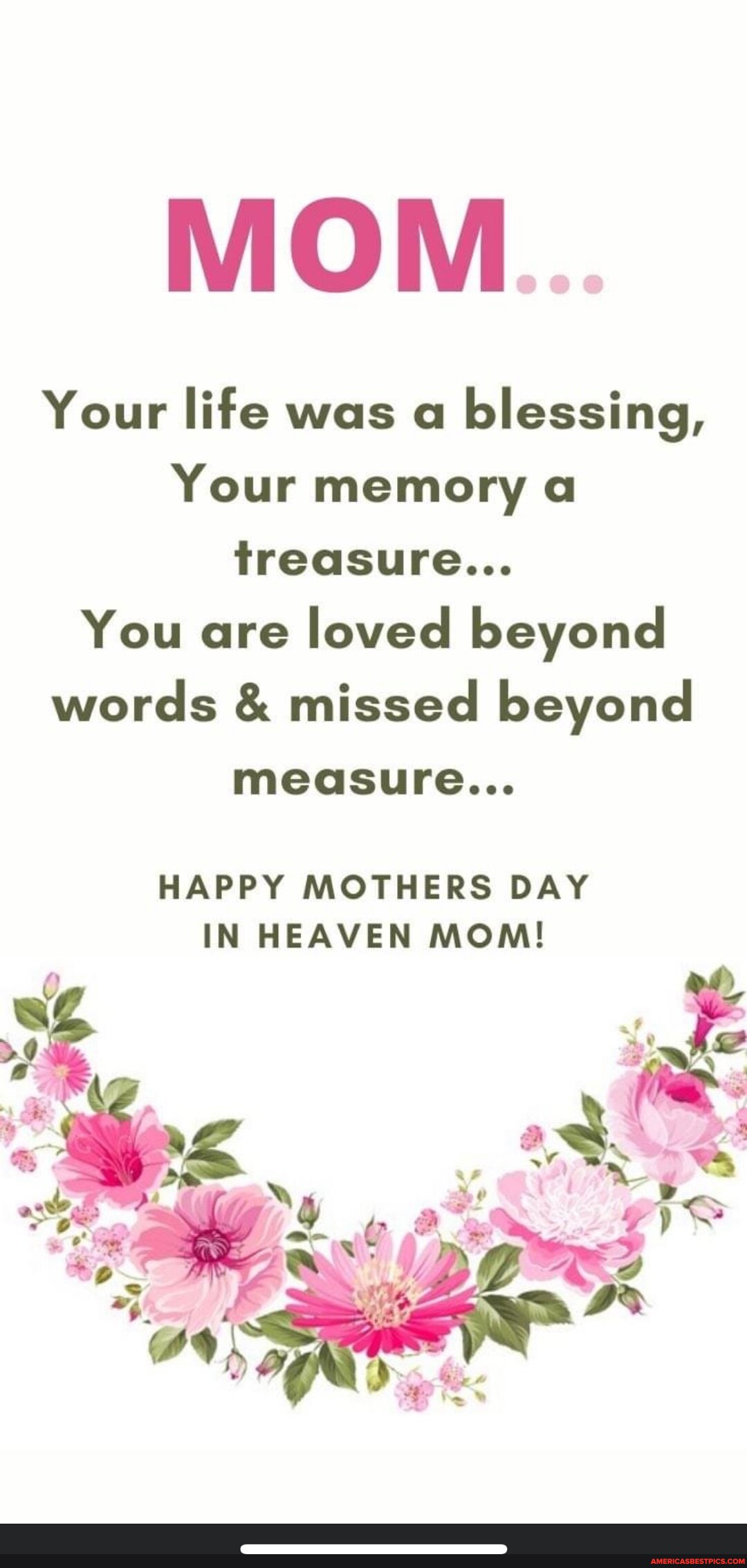 MOM Your life was a blessing, Your memory a treasure... You are loved ...