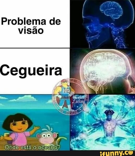 Problema de visão
Cegueira
Ondelestá o oceano?