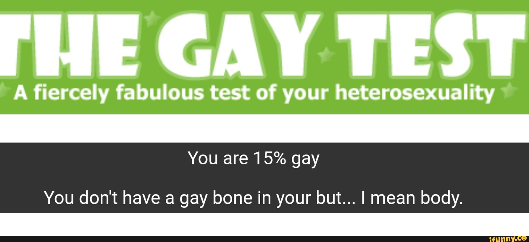 the gay test a feircly fabulous