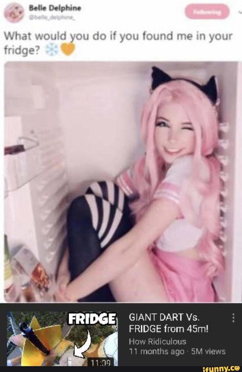 What would you do?, Belle Delphine in a Fridge