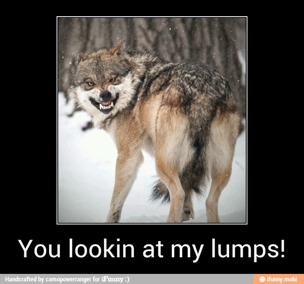 You lookin at my lumps! - You lookin at my lumps!