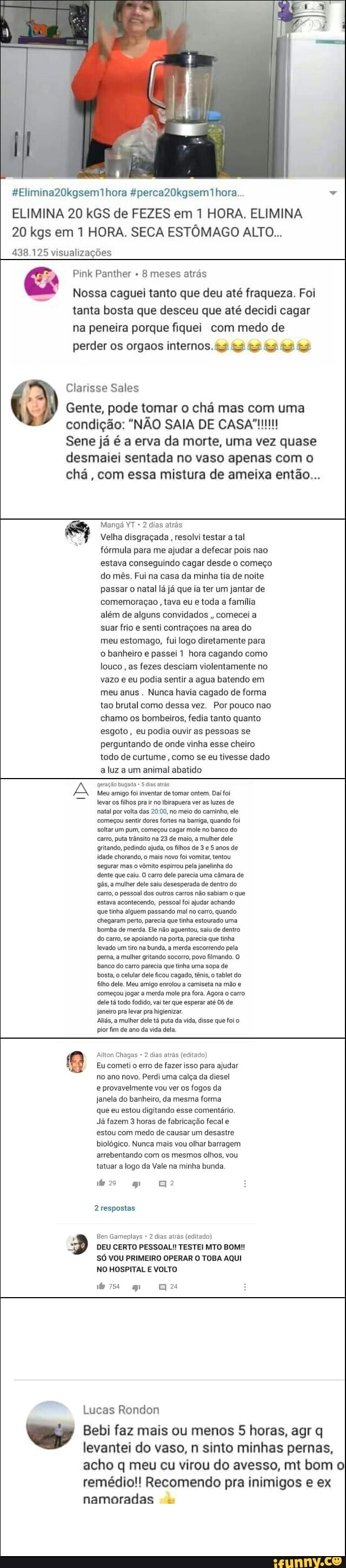 HElimina20kgsem1 hora &perca20kgsem hora.
ELIMINA 20 kGS de FEZES em 1 HORA. ELIMINA
20 kgs em 1 HORA. SECA ESTÔMAGO ALTO...
438.125 visualizações
Pink Panther 8 meses atrás
Nossa caguei tanto que deu até fraqueza. Foi tanta bosta que desceu que até decidi cagar
na peneira porque fiquei com medo de perder os orgaos internos.43 &3
Clarisse Sales
Gente, pode tomar o chá mas com uma condição: "NÃO SAIA DE CASA Sene já é a erva da morte, uma vez quase desmaiei sentada no vaso apenas com o chá, com essa mistura de ameixa então...
Mangá YT * 2 dias atrás velha disgraçada , resolvi testar a tal
fórmula para me ajudar a defecar pois nao estava conseguindo cagar desde o começo do mês. Fui na casa da minha tia de noite passar o natal lá já que ia ter um jantar de comemoração tava eu e toda a família além de alguns convidados , comecei a suar frio e senti contrações na area do meu estomago, fui logo diretamente para o banheiro e passei 1 hora cagando como louco , as fezes desciam violentamente no vazo e eu podia sentir a agua batendo em meu anus . Nunca havia cagado de forma tao brutal como dessa vez. Por pouco nao chamo os bombeiros, fedia tanto quanto esgoto, eu podia ouvir as pessoas se perguntando de onde vinha esse cheiro todo de curtume, como se eu tivesse dado a luz a um animal abatido
geração bugada dias atrás
ZA, miço de ma ontem.
levar os filhos pra ir no Ibirapuera ver as luzes de natal por volta das no meio do caminho, ele
"começou sentir dores fortes na barriga, quando foi soltar um pum, começou cagar mole no banco do carro, puta trânsito na 23 de maio, a mulher dele gfitando, pedindo ajuda, os filhos de 3 e 5 anos de idade chorando, o mais novo foi vomitar, tentou segurar mas o vômito espirrou pela janelinha do dente que caiu. O carro dele parecia uma câmara de gás, a mulher dele saiu desesperada de dentro do carro, o pessoal dos outros carros não sabiam o que estava acontecendo, pessoal foi ajudar achando que tinha alguem passando mal no carro, quando chegaram perto, parecia que tinha estourado uma bomba de merda. Ele não aguentou, saiu de dentro do carro, se apolando na porta, parecia que tinha levado um tiro na bunda, a merda escorrendo pela perna, a mulher gritando socorro, povo filmando. O banco do carro parecia que tinha uma sopa de bosta, o celular dele ficou cagado, tênis, o tablet do filho dele. Meu amigo enrolou a camiseta na mão
"começou jogar a merda mole pra fora. Agora o carro dele tá todo fodido, vai ter que esperar até 06 de janeiro pra levar pra higienizar.
Aliás, a mulher dele tá puta da vida, disse que foi o pior fim de ano da vida dela
Ailton Chagas 2 dias atrás (editado)
Eu cometi o erro de fazer isso para ajudar no ano novo. Perdi uma calça da diesel e provavelmente vou ver os fogos da janela do banheiro, da mesma forma que eu estou digitando esse comentário.
Já fazem 3 horas de fabricação fecal e estou com medo de causar um desastre biológico. Nunca mais vou olhar barragem arrebentando com os mesmos olhos, vou tatuar a logo da Vale na minha bunda
bo q a?
2 respostas
Ben Gameplays 2 dias atrás (editado)
DEU CERTO PESSOAL! TESTEI MTO BOI SÓ VOU PRIMEIRO OPERAR O TOBA AQUI NO HOSPITAL E VOLTO
bis nu
Lucas Rondon
Bebi faz mais ou menos 5 horas, agr q levantei do vaso, n sinto minhas pernas, acho q meu cu virou do avesso, mt bom oI remédio!! Recomendo pra inimigos e ex namoradas