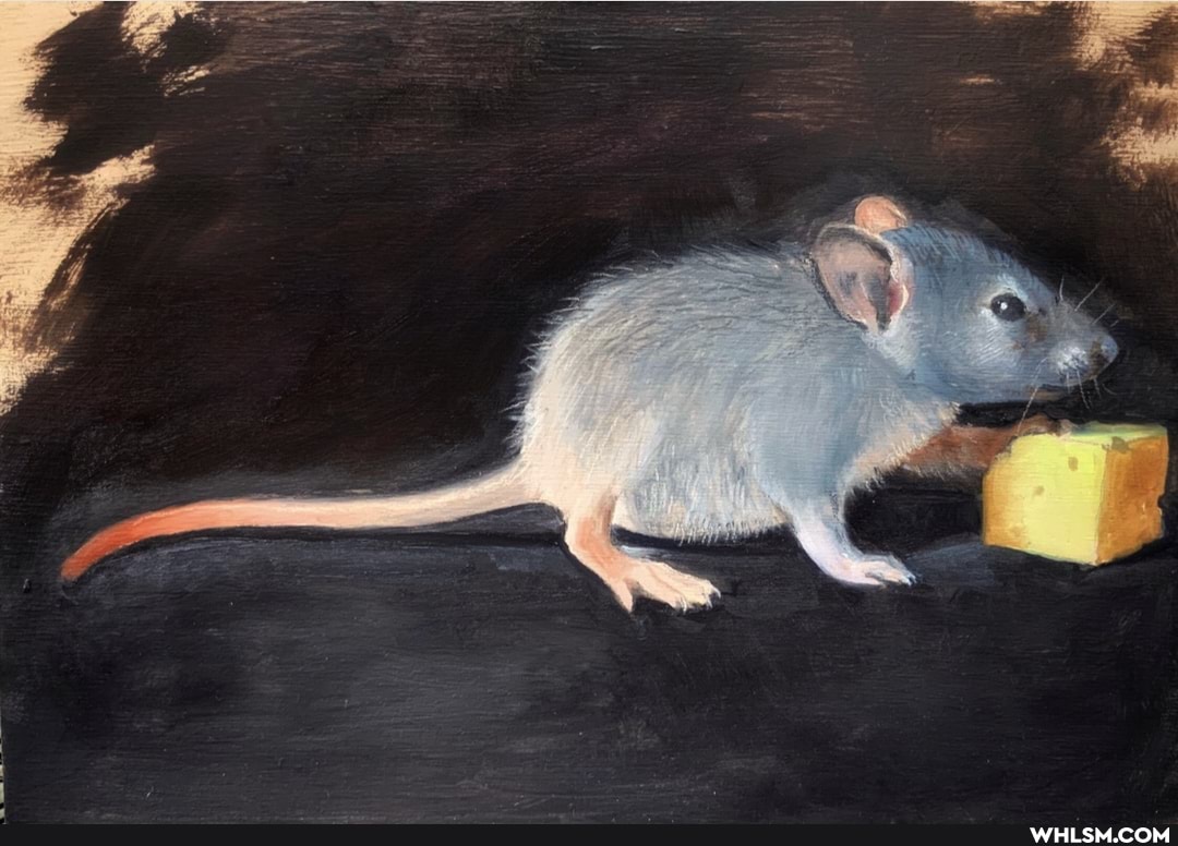 painting, baby_animals, rats, rodent
