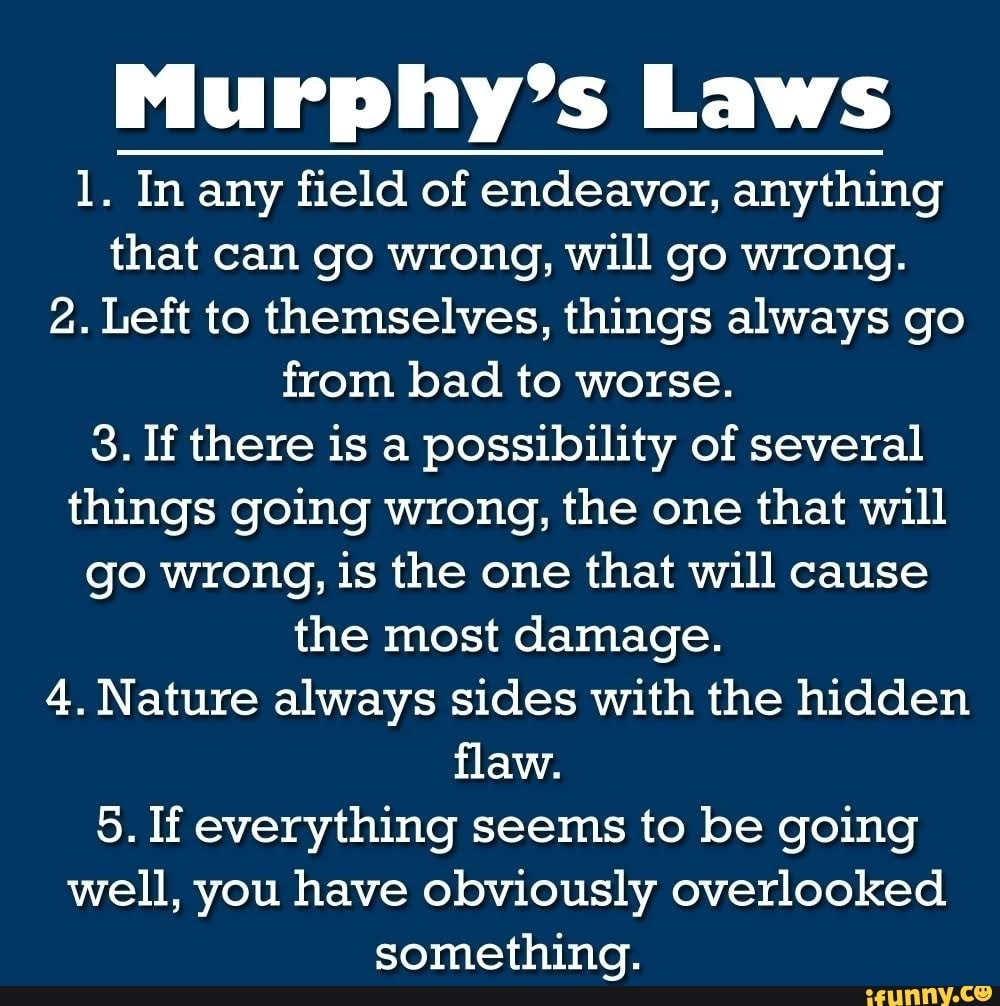 murphy's law essay