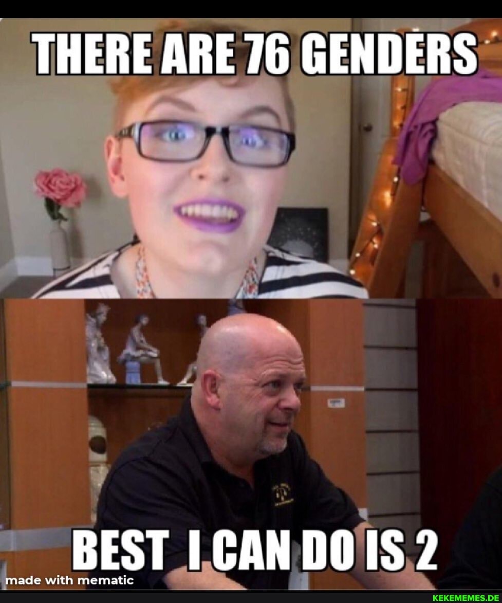 THERE ARE 76 GENDERS
mane with mam satic
