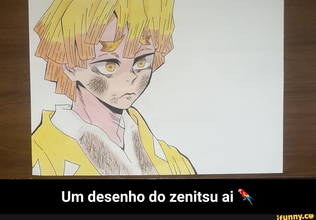 Um desenho do zenitsu ai - Um desenho do zenitsu ai 🦜