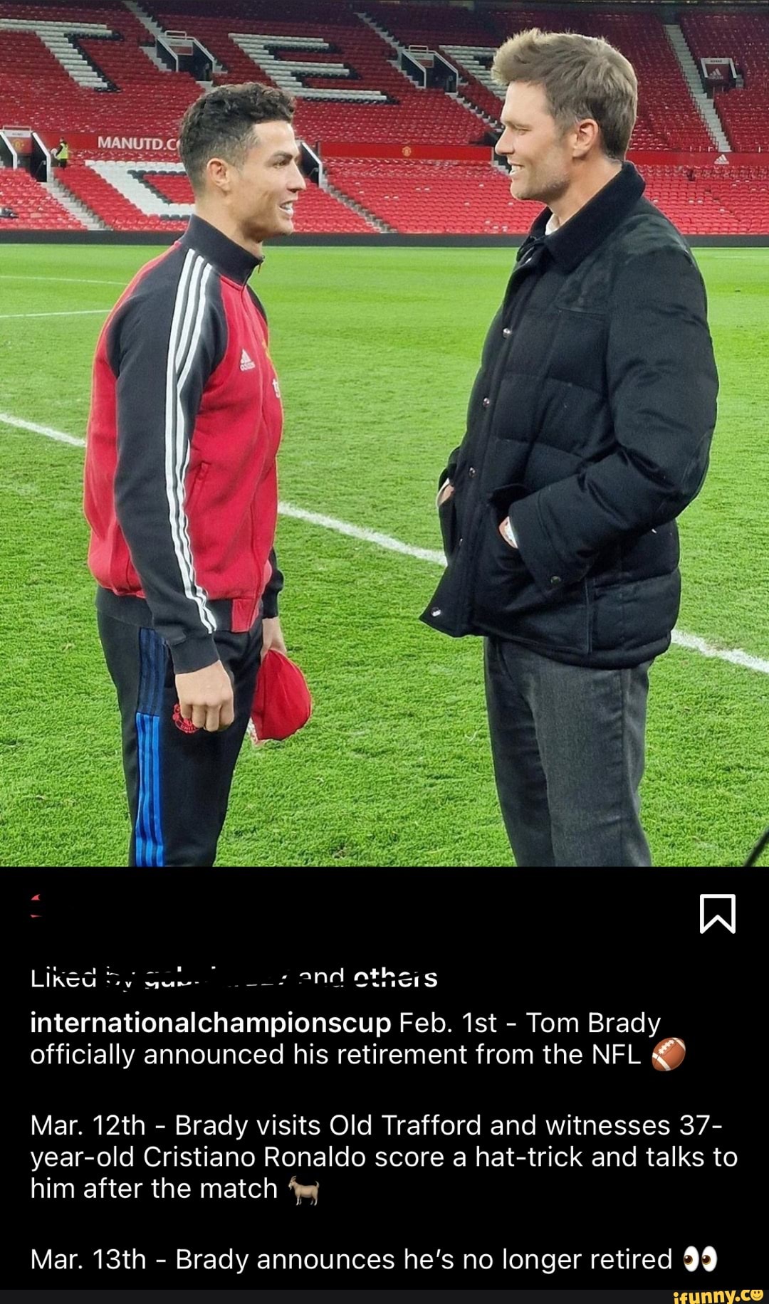 Tom Brady at Old Trafford 