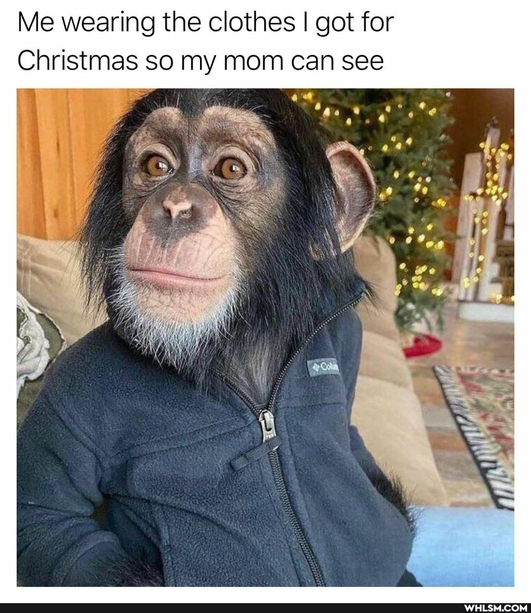 Me wearing the clothes I got for
Christmas so my mom can see